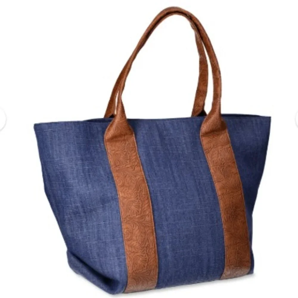 Denim tote bag - Picture 1 of 3